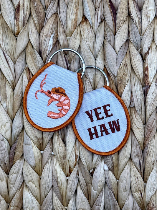 Yee Haw Shrimp Keychain