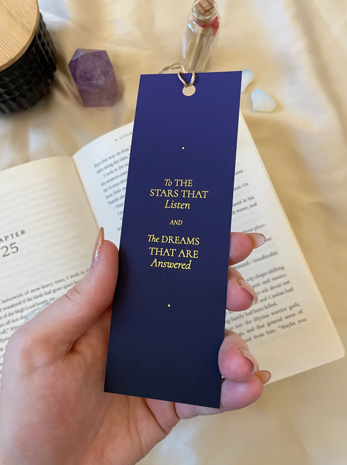 Feyre & Rhysand Gold Foil Bookmark