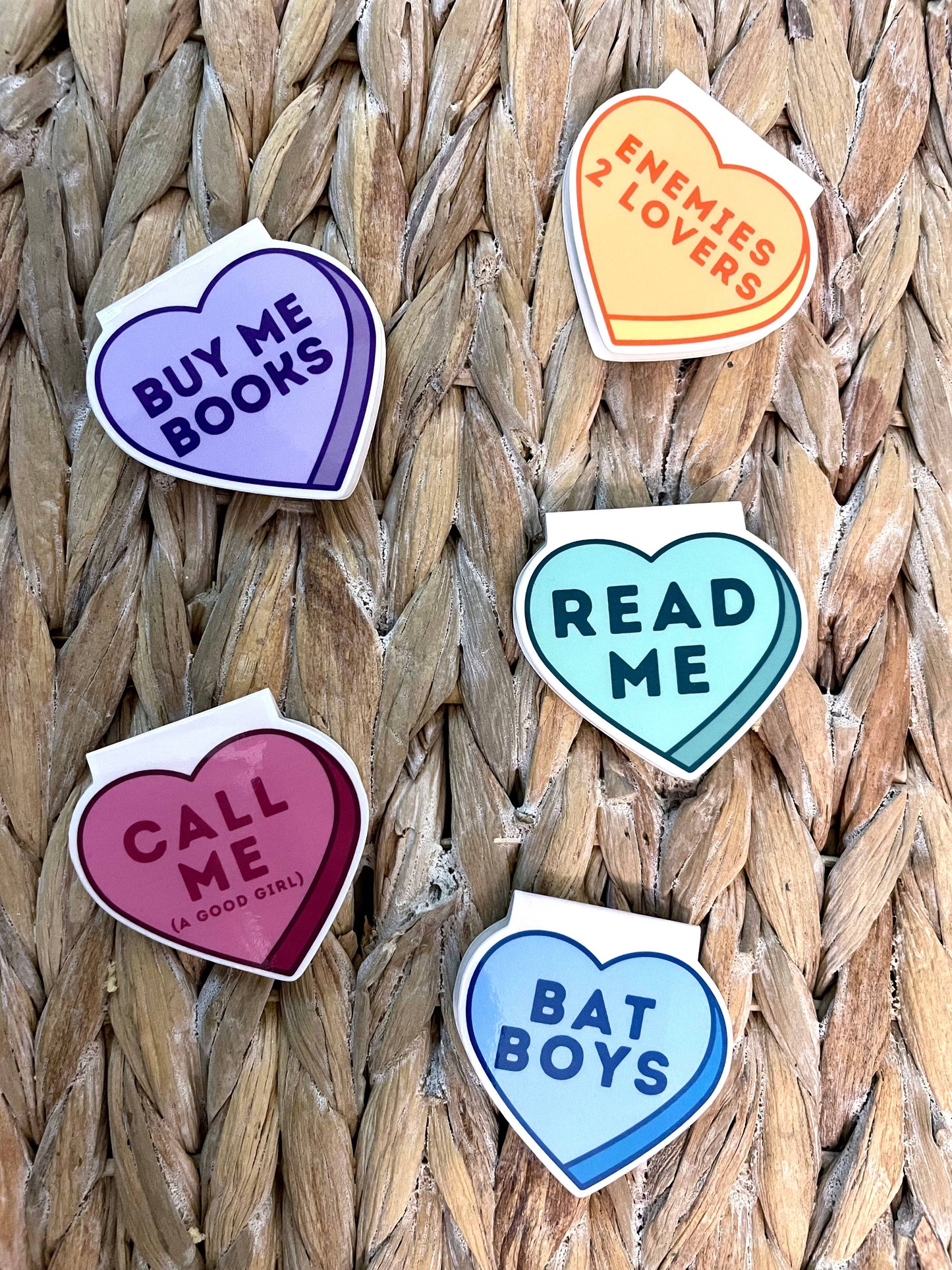 Read Me Valentines Candy Heart | Magnetic Bookmark