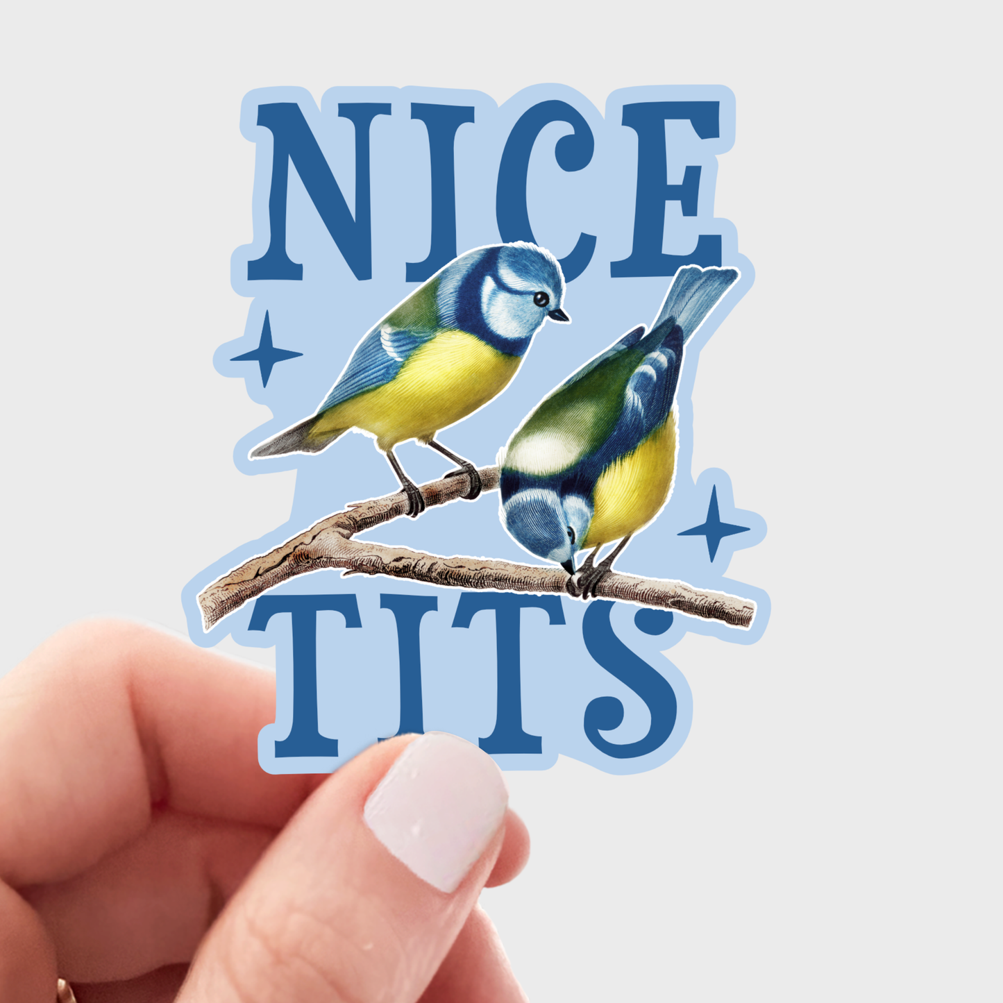 Nice Tits Sticker - birds, birding, nature, national park