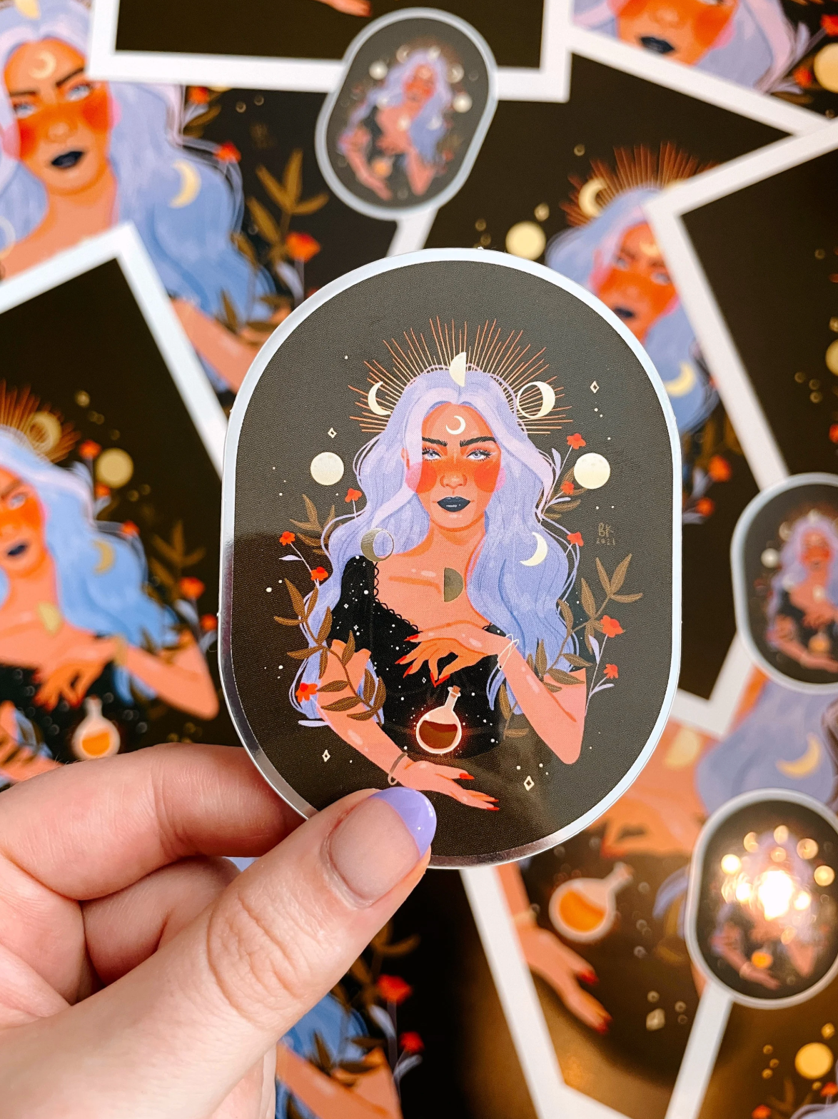 Moon Witch Sticker
