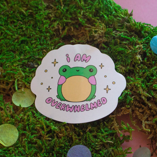 I am Overwhelmed Sticker
