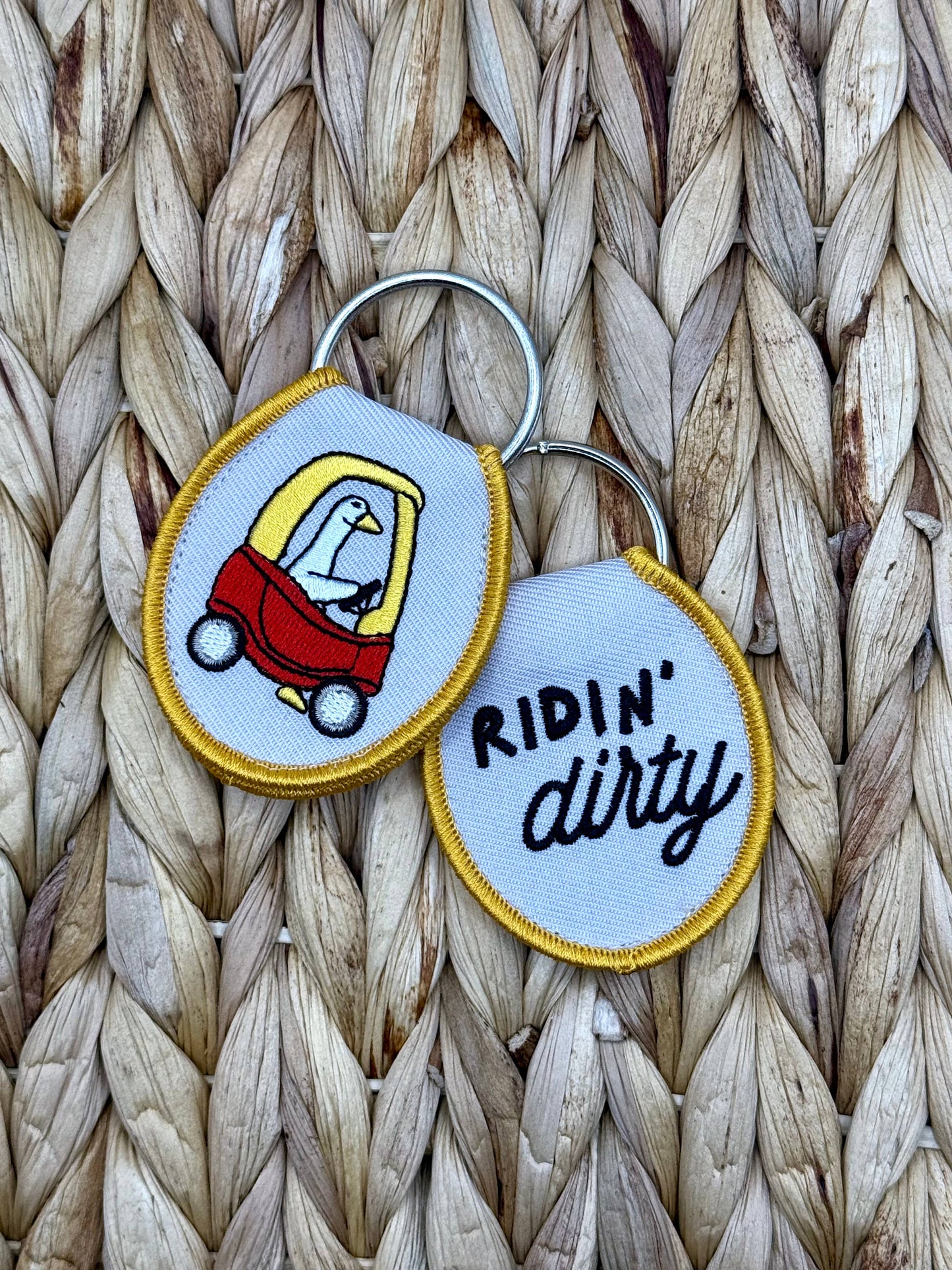 Ridin' Dirty Goose Keychain 