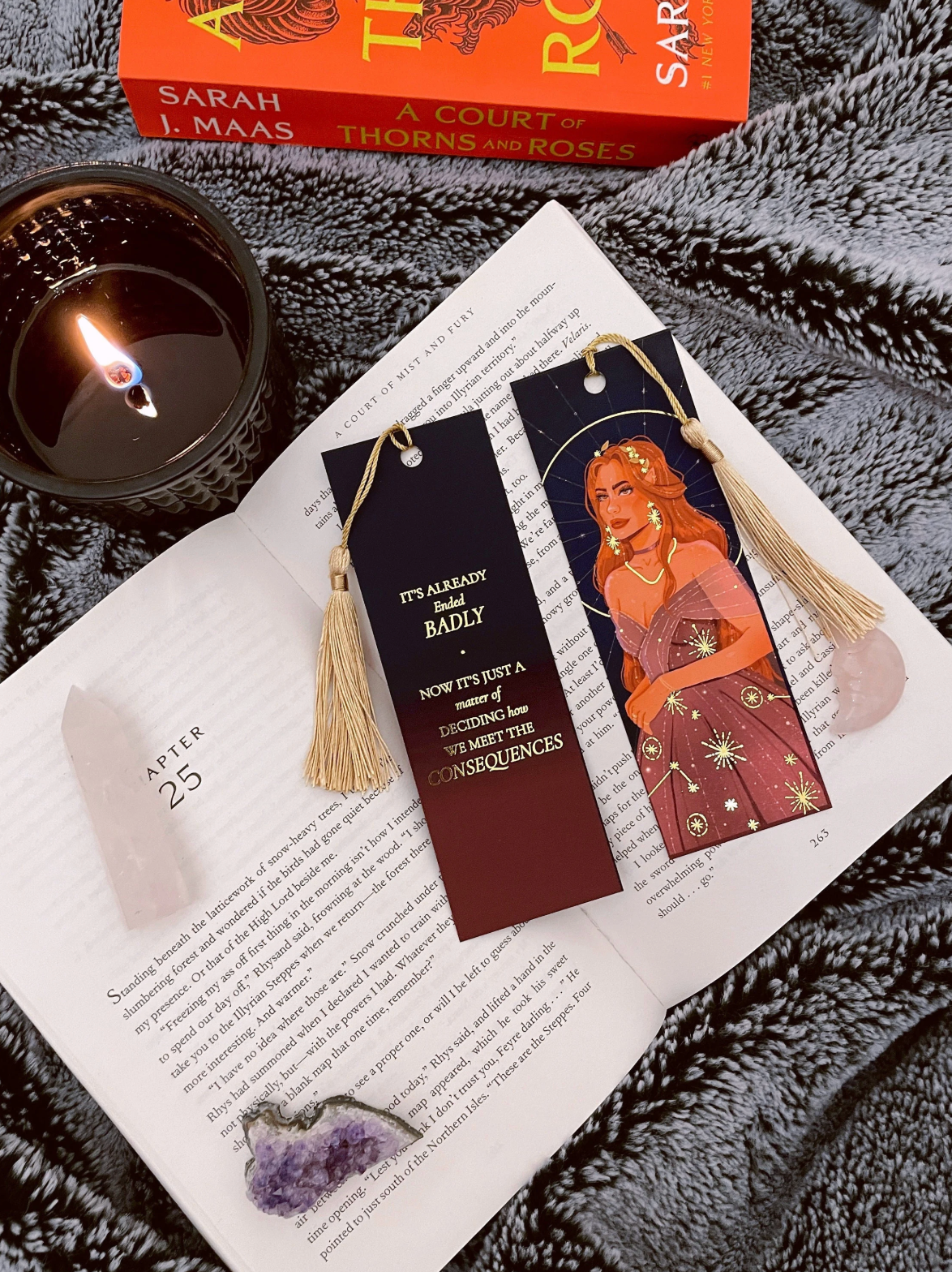 Elain Gold Foil Bookmark