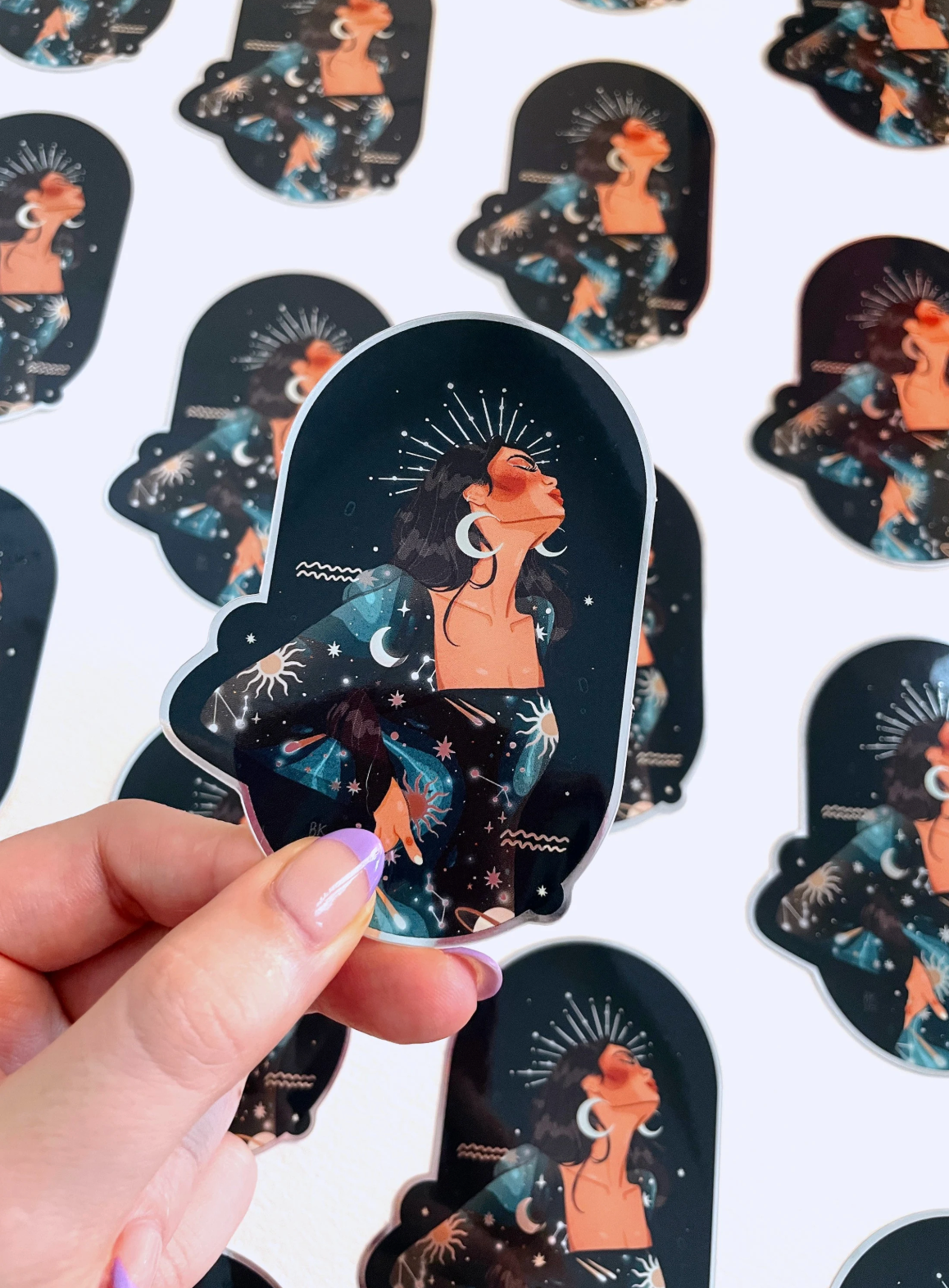 Celestial Divine Mirror Sticker
