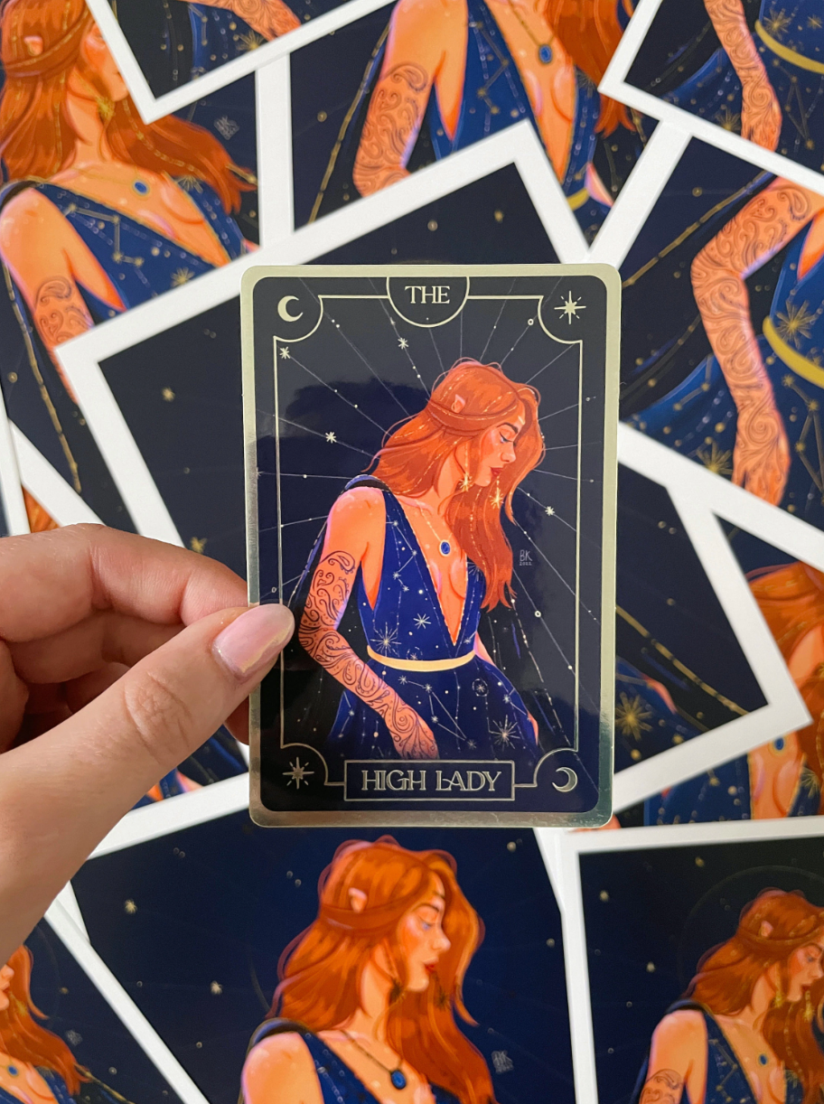 Feyre Tarot Card Sticker - ACOTAR